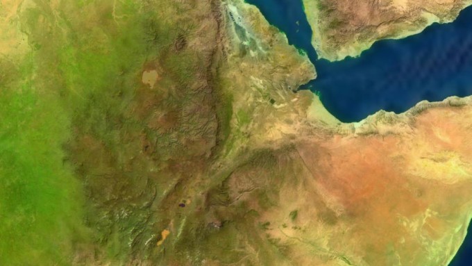 Mapa de Etiopía